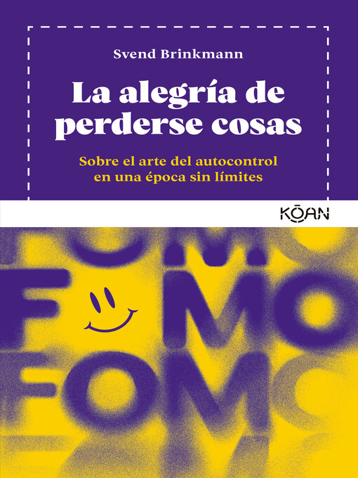 Cover image for La alegría de perderse cosas